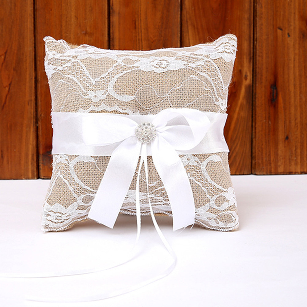 Wedding Ceremony Supply - 1 Set Cuscino per Anelli Nuziali