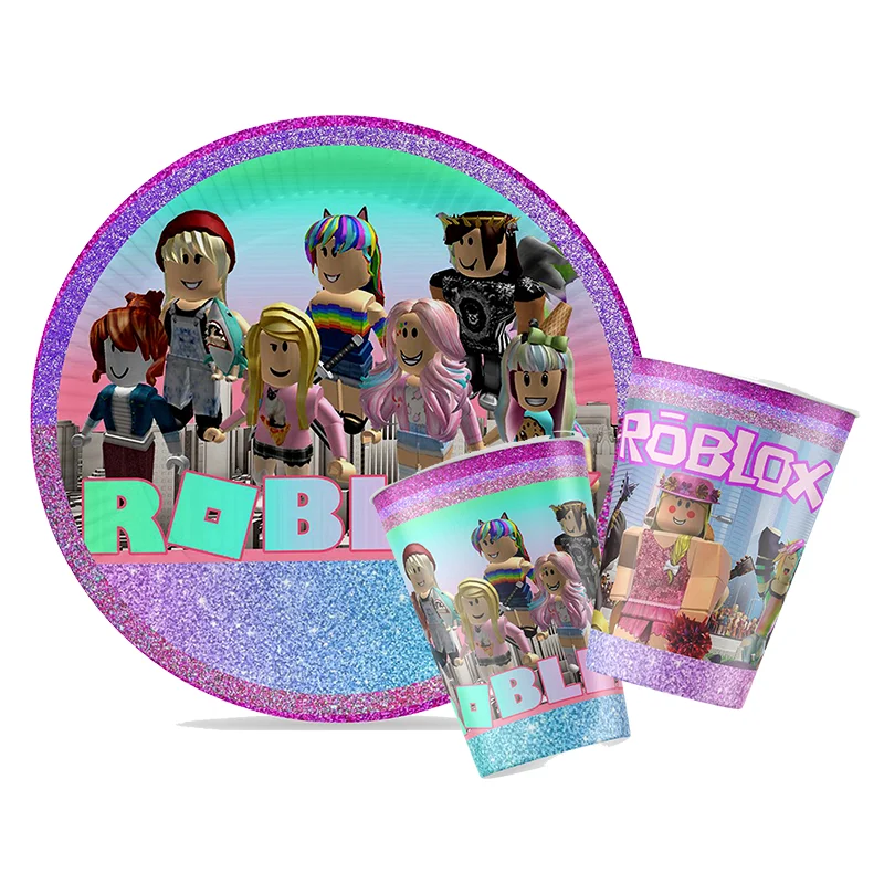 Confetti Balloon Set - Roblox Ragazza Decorazioni per Viola Rosa