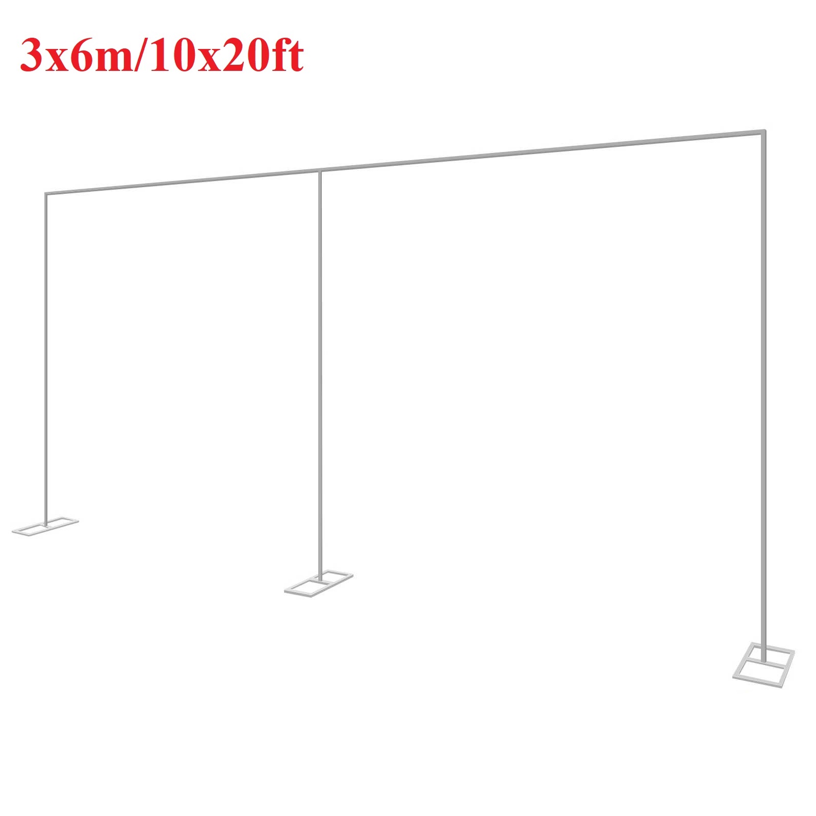 Confetti Balloon Set - 3x6m/10x20ft Metallo Arco di Nozze Stand