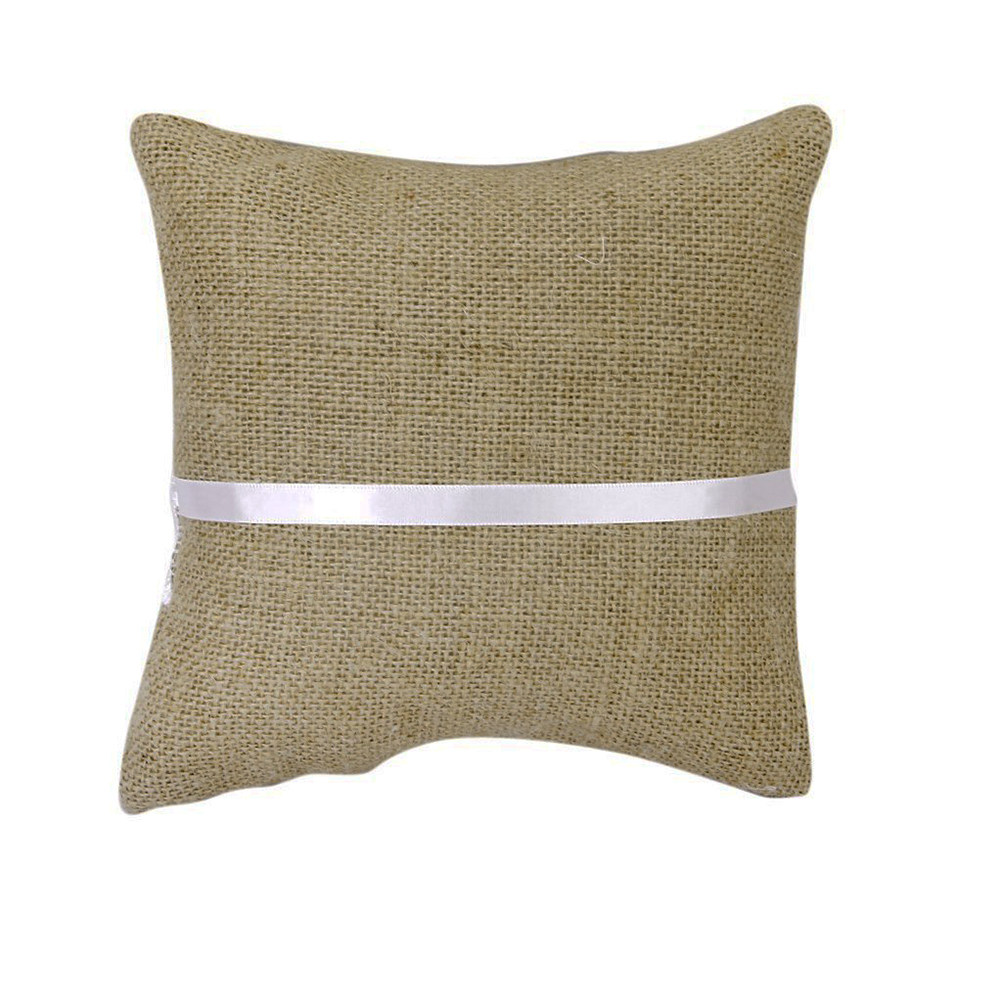 Cuscino Portafedi in Iuta 20x2 - Ring Bearer Pillow recensione e prezzo