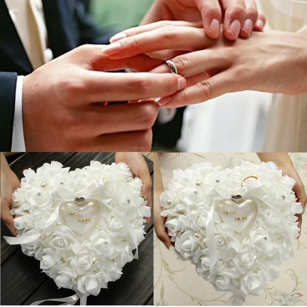 Porta anelli bianco Porta cusc - Ring Bearer Pillow recensione e prezzo